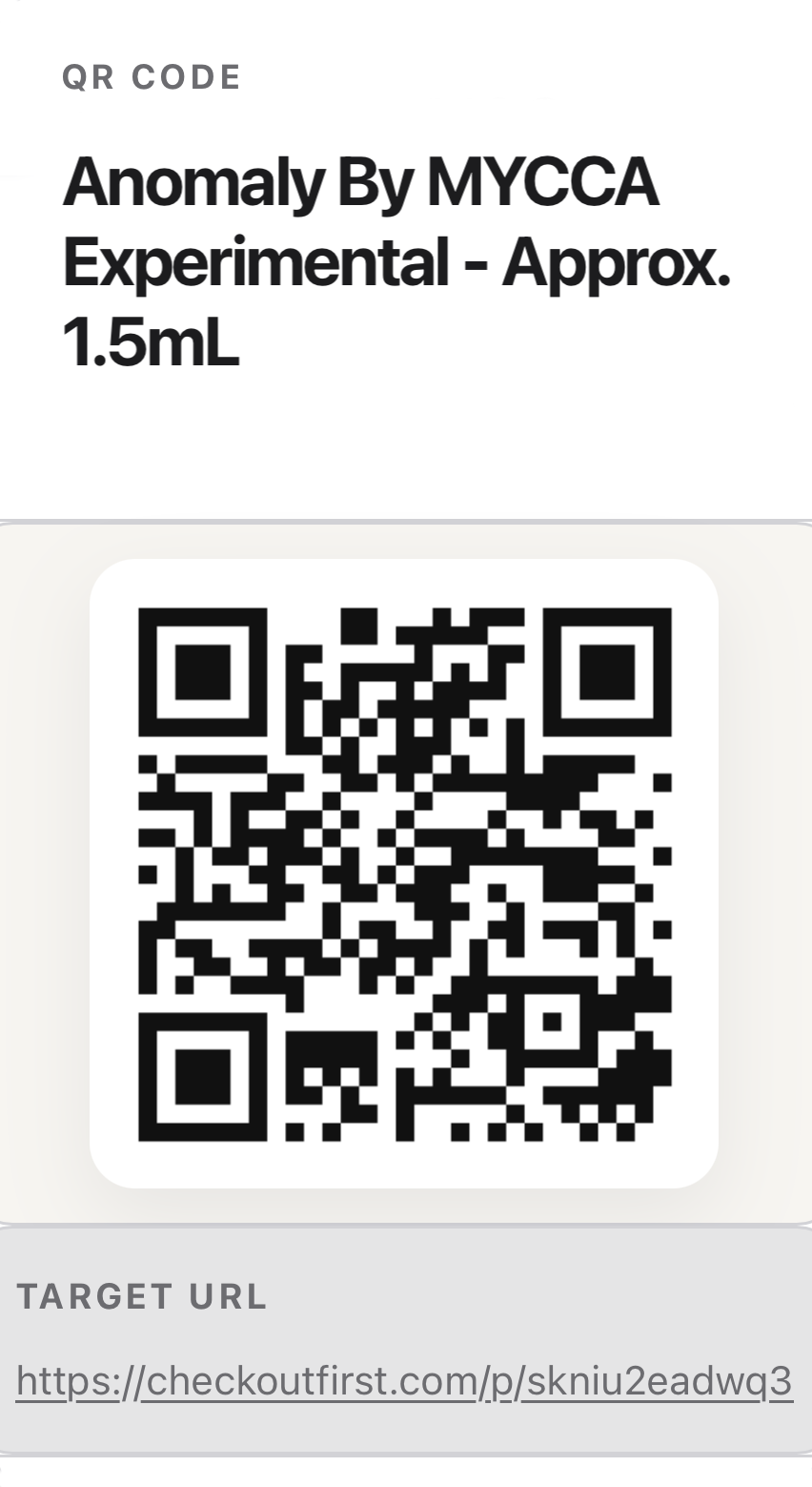 QR code checkout for in-person fragrance sales